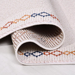 Bej Modern Polyester Makine Halısı