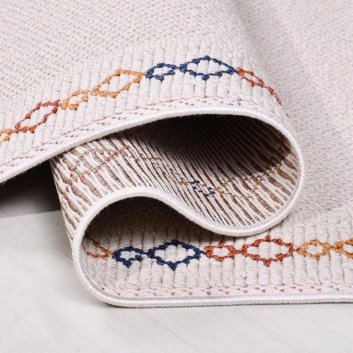 Bej Modern Polyester Makine Halısı