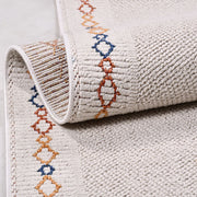 Bej Modern Polyester Makine Halısı