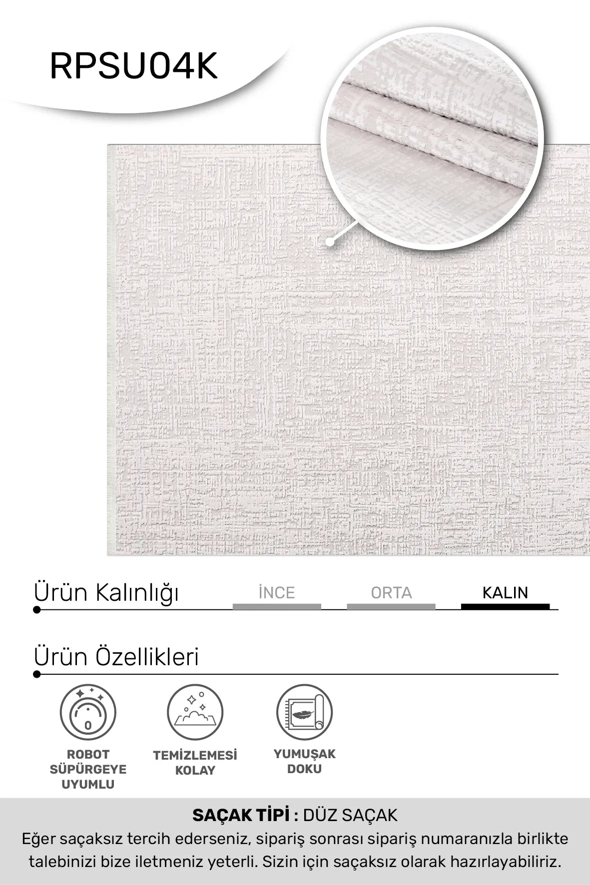 Kerani Kırmızı Beyaz Soyut Desenli Modern Makine Halısı – arka yüz görünümü