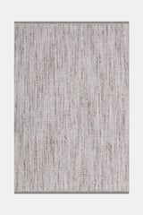 Klavra Grey White Embossed Textured Modern Polyester Rug