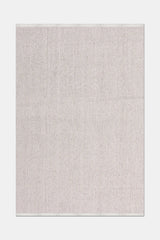 Klavra Ecru Beige Geometric Pattern Modern Living Room Rug
