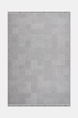 Noraso Grau Geometrischer Moderner Wohnzimmer Teppich