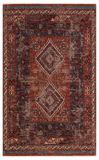 Ludor Multy Renkli Etnik Desenli Yıkanabilir Kilim
