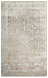Vonasa Beige Grey Medallion Pattern Classic Living Room Rug