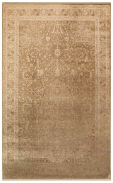 Vonasa Beige Brown Classic Medallion Pattern Rug