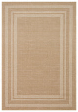 Vinali Beige Weiß Modern Geometrisch Gemusterter Teppich