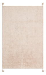 Mosno Modern Beige Plain Patterned Machine-Made Rug