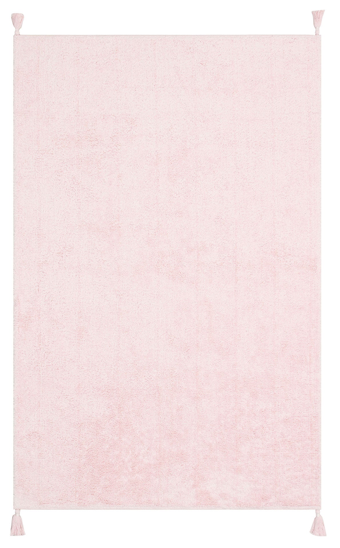 Mosno Açık Pembe Düz Modern Yumuşak Pamuk Halı
