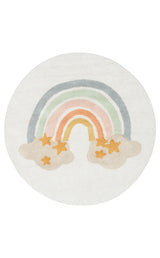 Mosno Multi-Colour Checkered Modern Kids' Rug