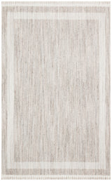 Pamva Beige Ecru Modern Geometric Patterned Polyester Rug