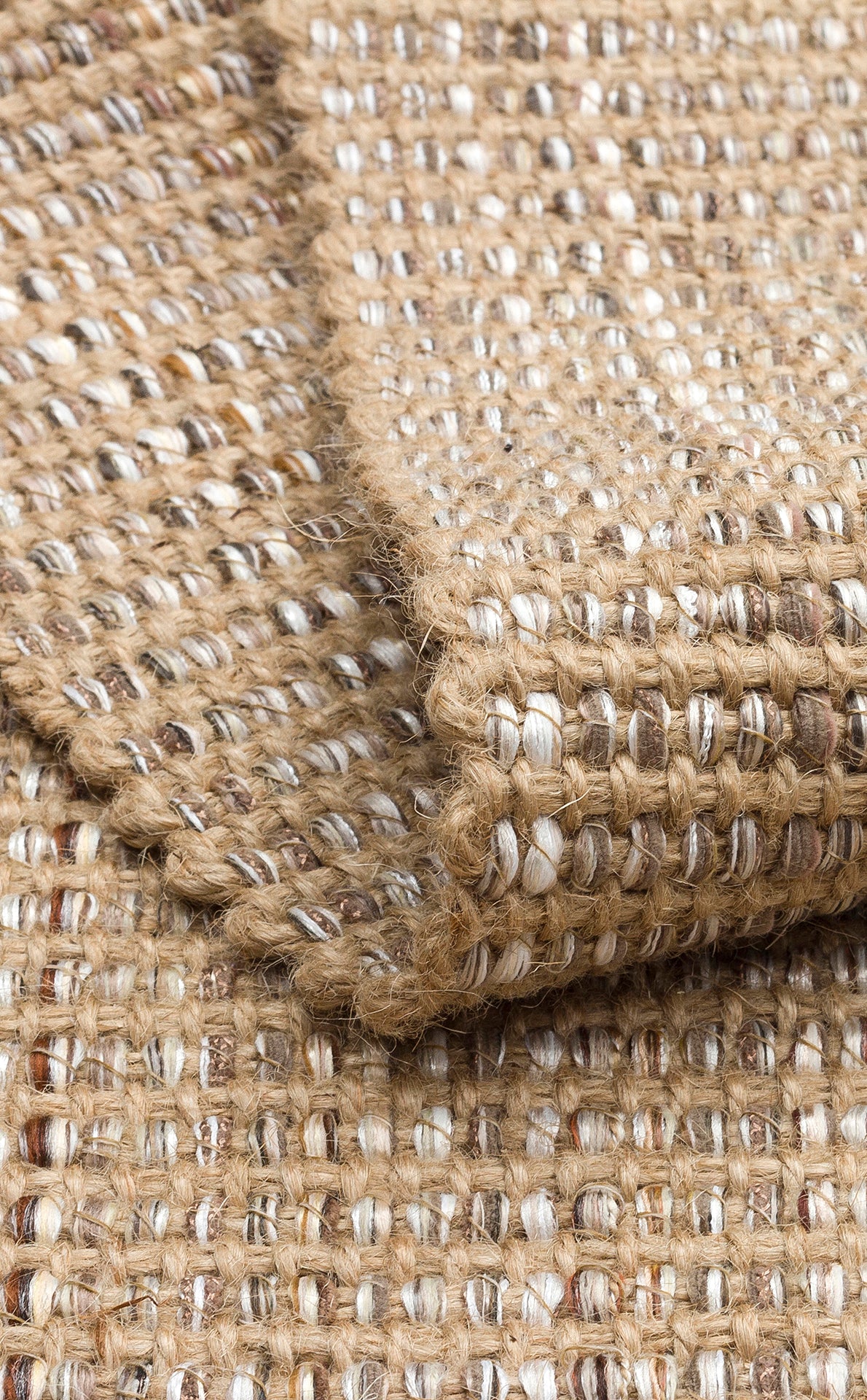Kovra Bej Kahverengi Düz Dokulu Modern Kilim – kenar detayı