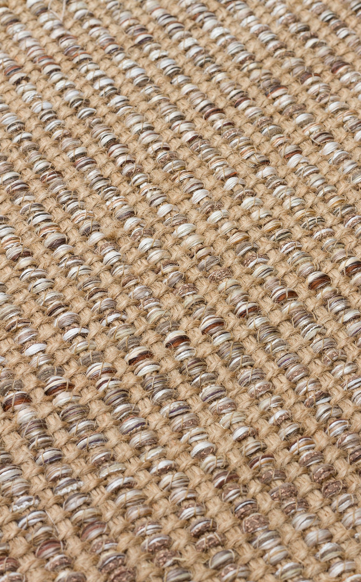 Kovra Bej Kahverengi Düz Dokulu Modern Kilim – detay görünümü
