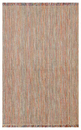 Kovra Beige Mehrfarbig Kariert Modern Jute Kelim