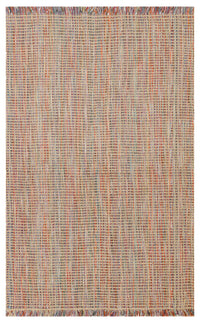 Kovra Bej Çok Renkli Kareli Dama Modern Jüt Kilim