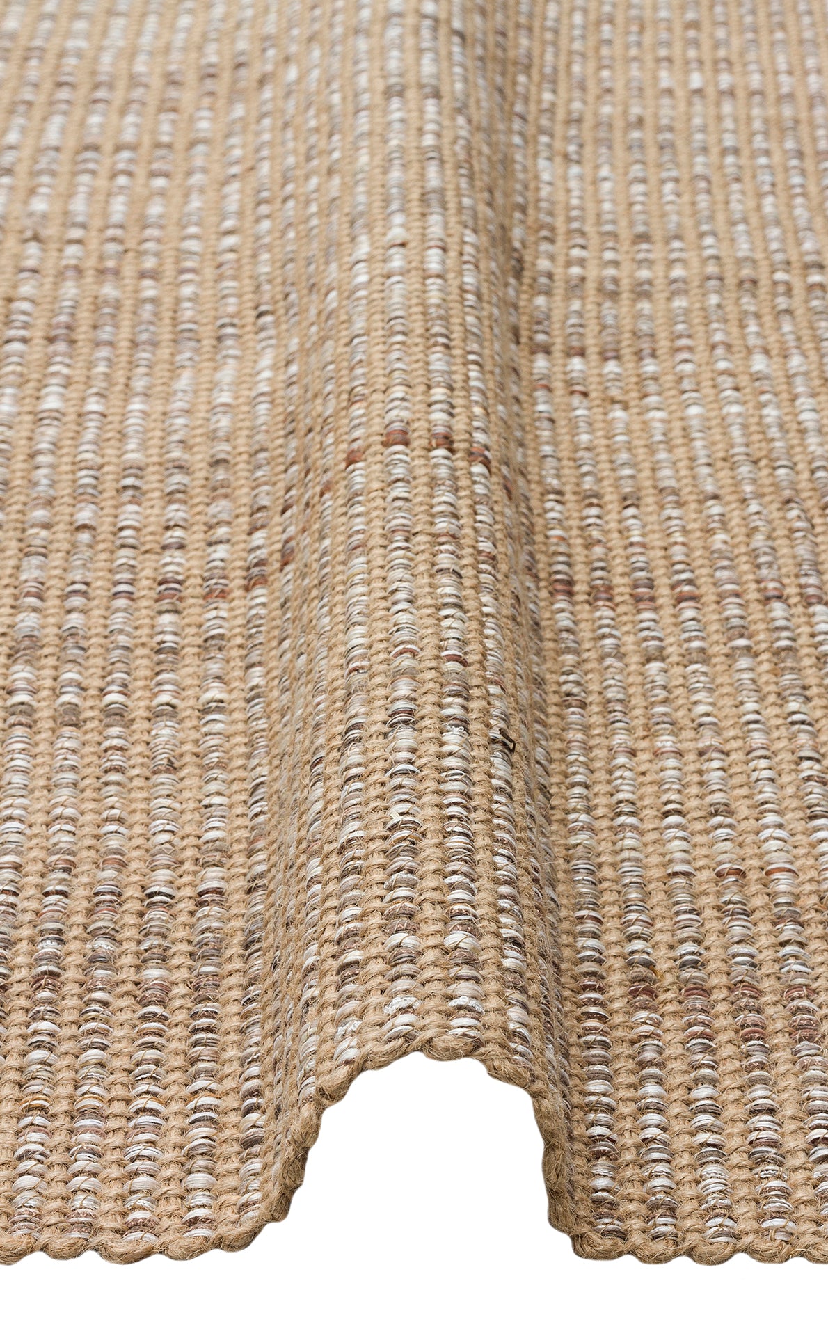 Kovra Bej Çok Renkli Kareli Dama Modern Jüt Kilim – doku yakın çekim