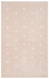 Nolono Pink White Modern Geometric Polypropylene Rug