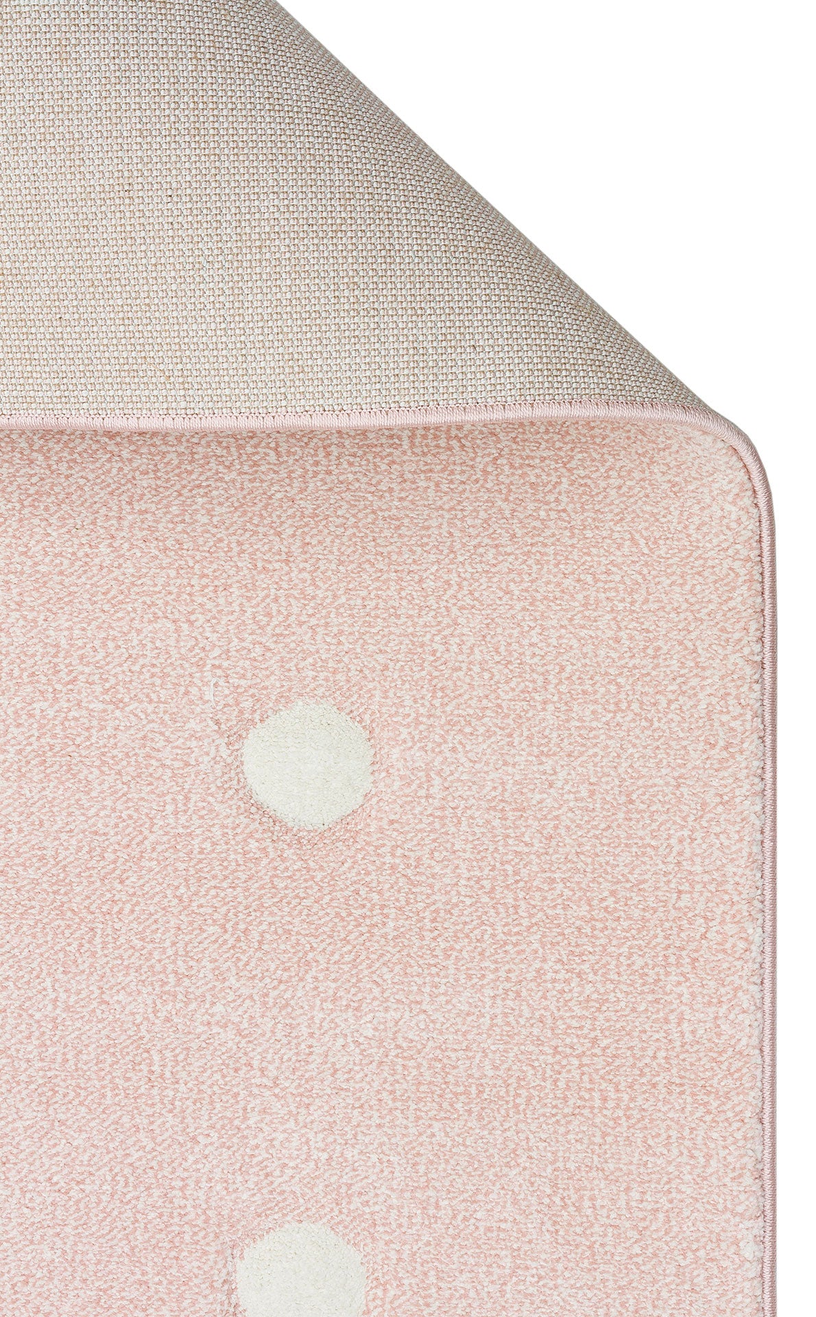 Nolono Pembe Beyaz Modern Geometrik Polipropilen Halı – genel görünüm