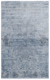Kovni Grey Navy Abstract Pattern Modern Rug