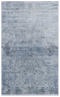 Kovni Gri Lacivert Soyut Desenli Modern Halı