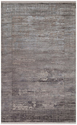 Kovni Anthracite Grey Abstract Pattern Modern Living Room Rug