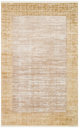 Kovni Beige Gold Abstract Pattern Modern Living Room Rug
