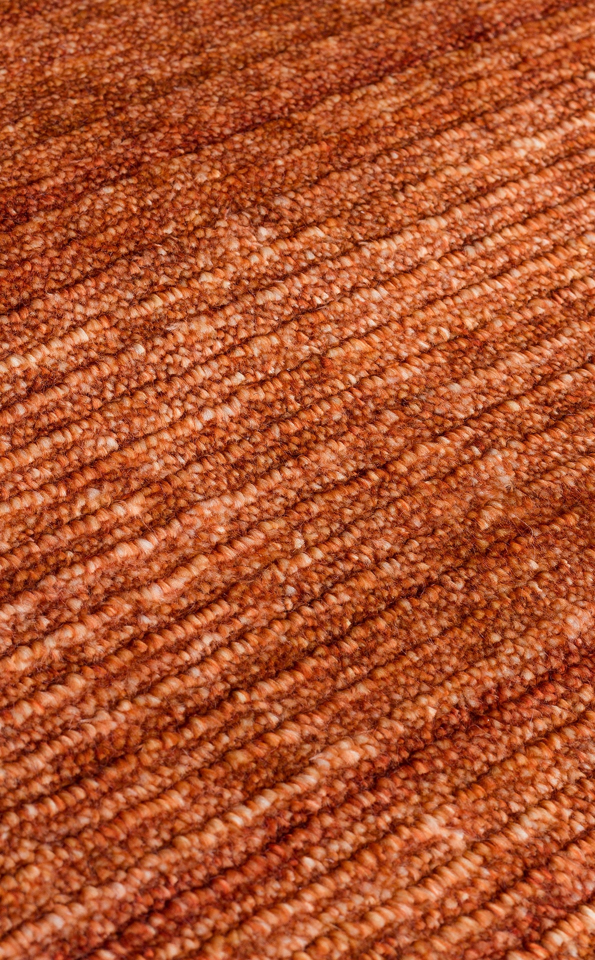 Liova Terracotta Kahverengi Çizgili Modern Makine Halısı – mekânda kullanım