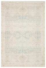 Misore Beige Turquoise Geometric Pattern Classic Rug