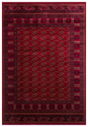 Zivra Bordo Lacivert Geometrik Desenli Klasik Halı