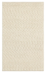 Kanaro Ecru Green Plain Modern Wool Polyester Rug