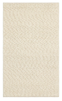 Kanaro Ecru Green Solid Colour Modern Wool Polyester Rug