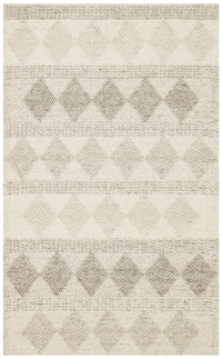 Kanaro Bej Kahverengi Modern Geometrik Halı