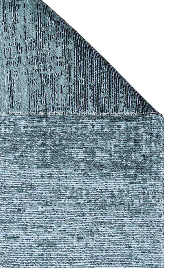 Tasene Lacivert Gri Soyut Desenli Yıkanabilir Modern Kilim – genel görünüm