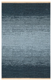 Tasene Lacivert Gri Soyut Desenli Yıkanabilir Modern Kilim