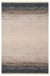 Tasene Beige Navy Modern Abstract Pattern Kilim