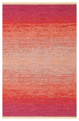 Tasene Pink Orange Abstract Pattern Modern Kilim