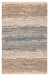 Tasene Grey Beige Abstract Patterned Modern Polyester Cotton Kilim