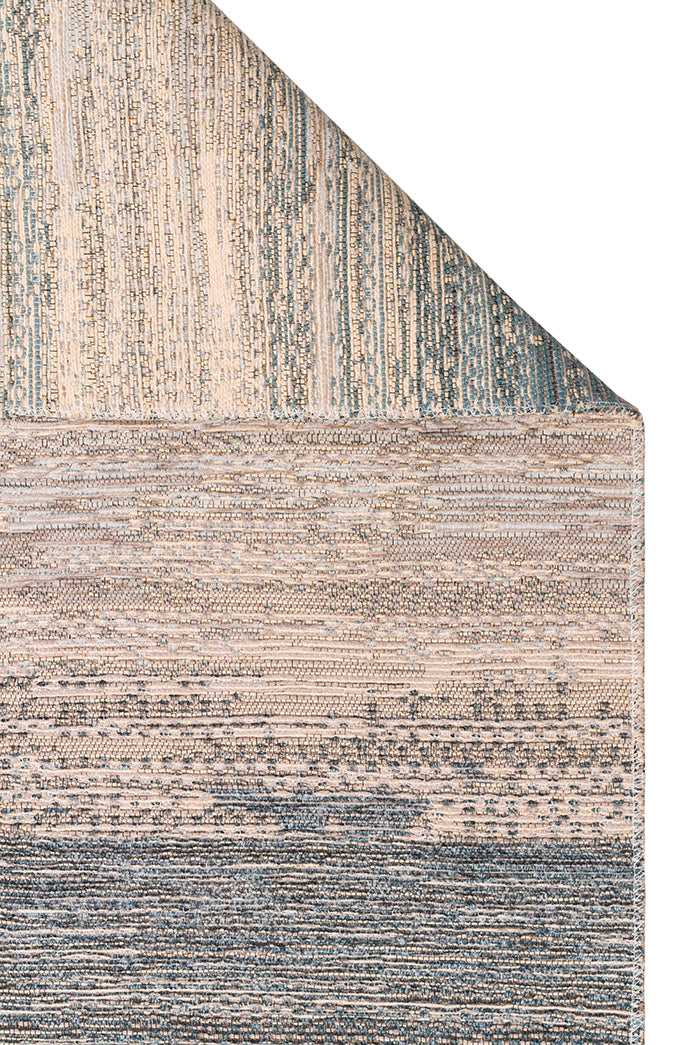 Tasene Gri Bej Soyut Desenli Modern Polyester Pamuk Kilim – genel görünüm