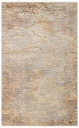 Tesle Beige Brown Abstract Modern Living Room Rug