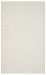 Gekla Ecru Modern Striped Polypropylene Rug