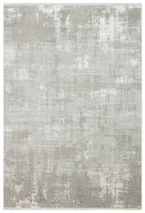 Teyra Grau Weiß Modern Abstrakt Polyester Maschinenteppich