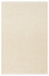 Varni Krem Zeminli İnce Kare İzli Sade Modern Kilim