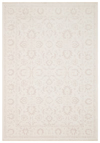 Varni Krem Bej Klasik Çiçek Desenli Pamuk Şönil Kilim