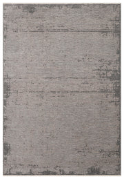 Varni Gri Antrasit Soyut Desenli Modern Pamuk Kilim
