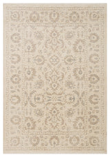Varni Beige Grey Classic Medallion Pattern Woven Kilim