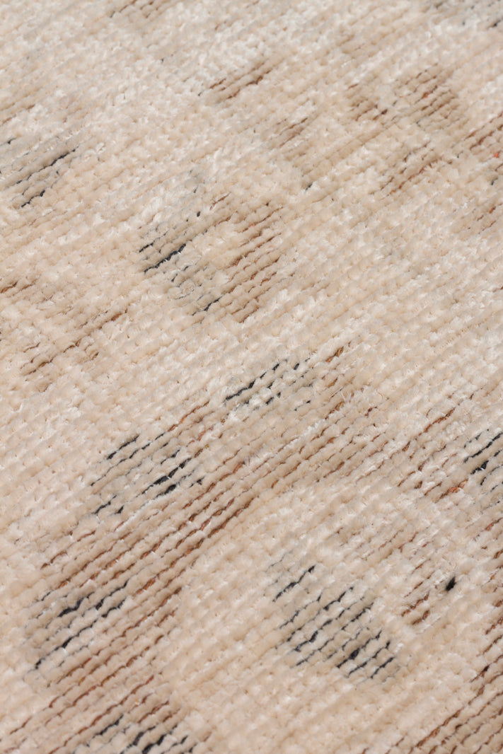 Varni Bej Gri Klasik Madalyon Desenli Dokuma Kilim – doku yakın çekim