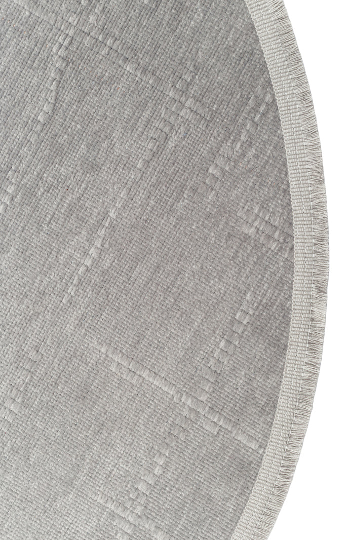 Varni Gri Beyaz Geometrik Desenli Modern Kilim Pamuk Şönil – genel görünüm
