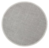 Varni Grau Weiß Geometrisch Gemusterter Moderner Baumwoll-Chenille Teppich