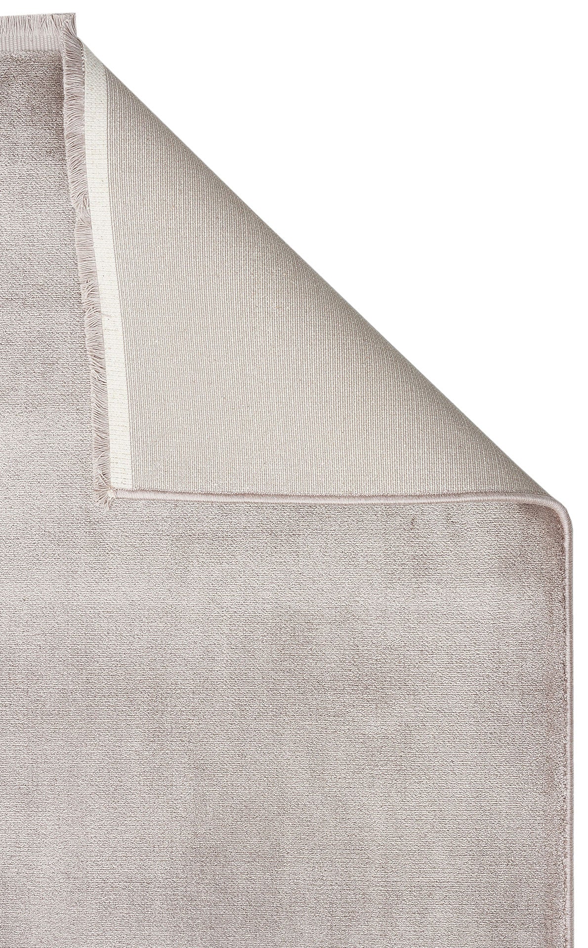 Veldi Bej Gri Düz Renk Modern Viskon Polyester Halı – genel görünüm