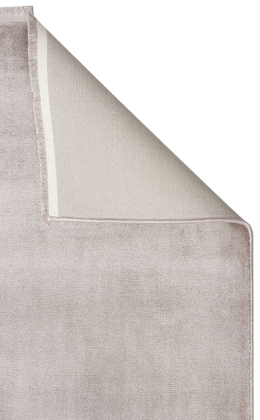 Veldi Bej Gri Düz Renk Modern Viskon Polyester Halı – genel görünüm